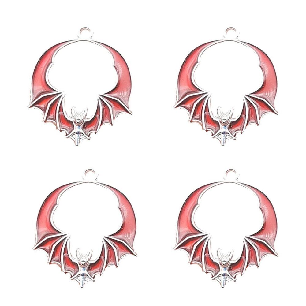 9349 Heiolox 50Pcs Bat Charms,Styles Tibetan Bat Charms Vampire Bat